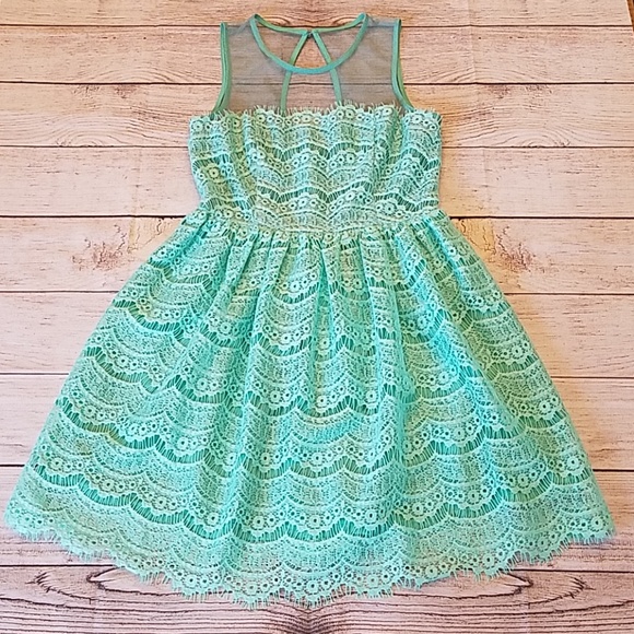 Ark & Co Dresses & Skirts - Beautiful Mint Green Lace Spring Dress Sz Medium